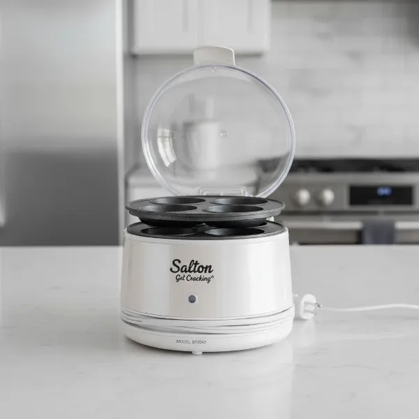 Compact Salton Electric Egg Bite Maker with a removable non-stick tray for easy cleaning.